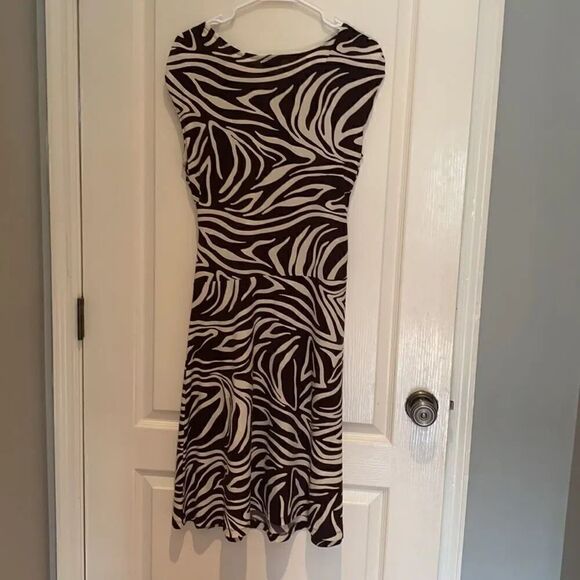 Enfocus Studio brown animal print dress 12 - Picture 3 of 3